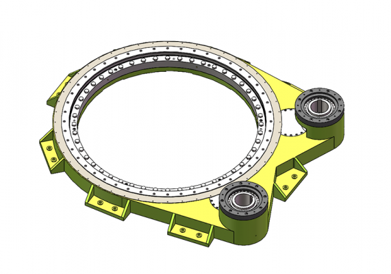 2.5米双齿轮带底座